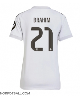 Billige Fotballdrakt Real Madrid Brahim Diaz #21 Replika Hjemmedrakt Dame 2025-26 Kortermet